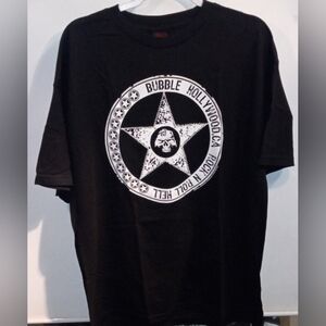 Bubble - T-Shirt Hollywood, CA. Rock n roll Hell Mens Adult size NOS Vintage